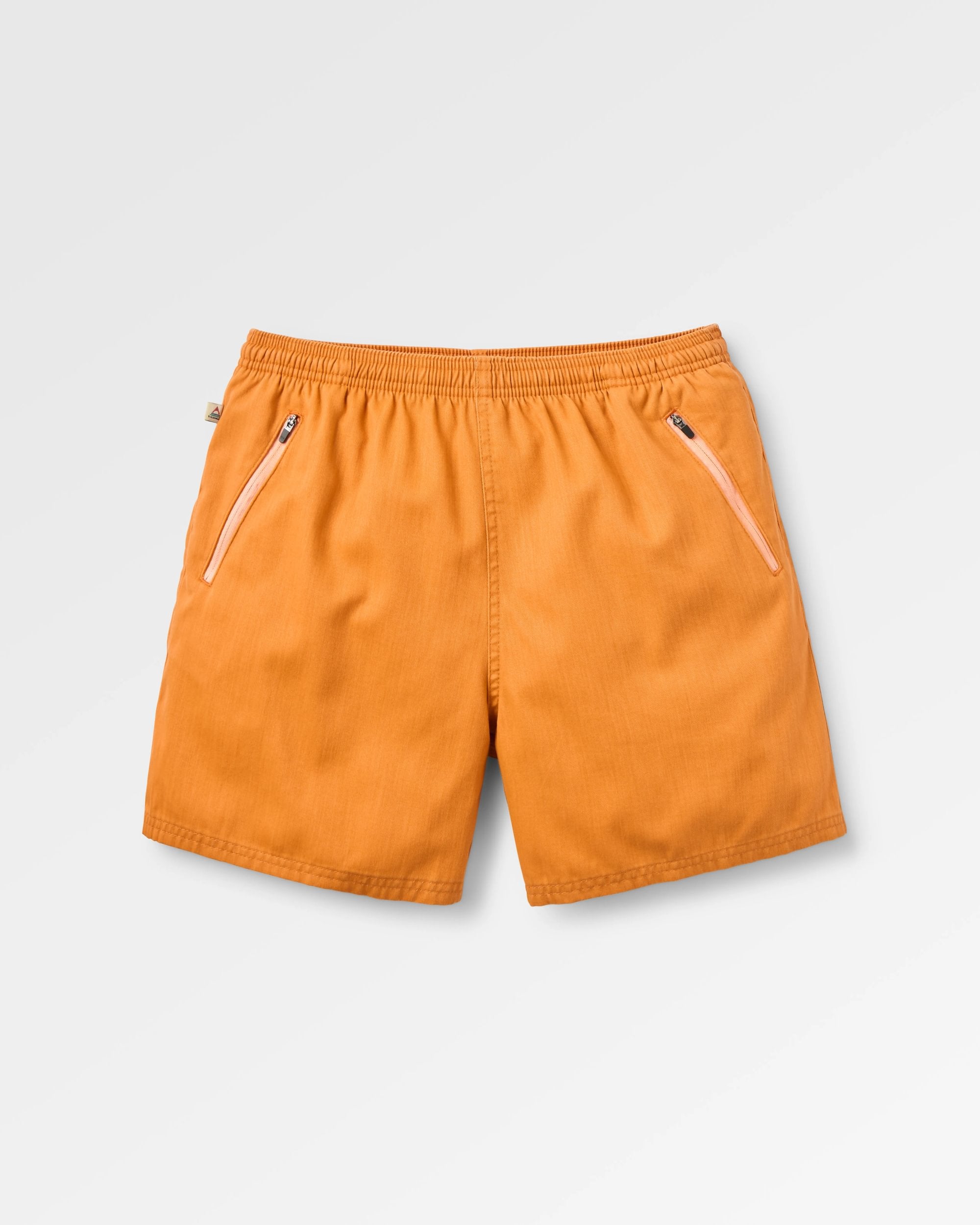 Flaris Cotton Short - Sunrise Orange - Flatlay