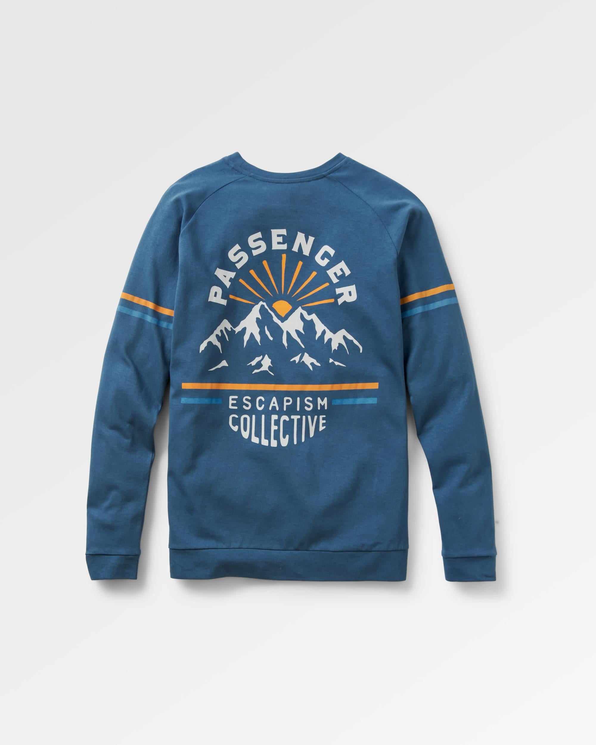 Wander LS T-Shirt - Dark Denim - Flatlay