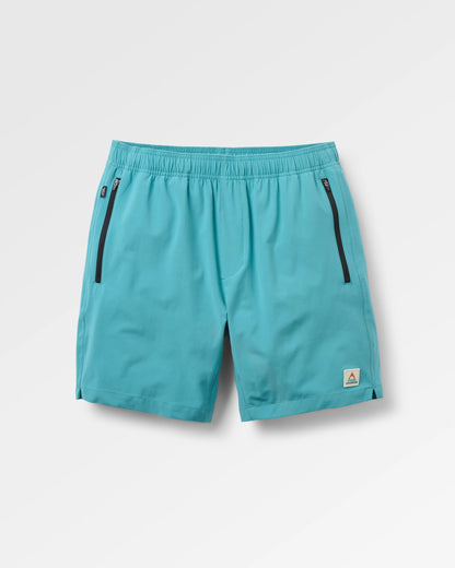 Traveller Organic All Purpose Short 2.0 - Ocean Teal - Flatlay
