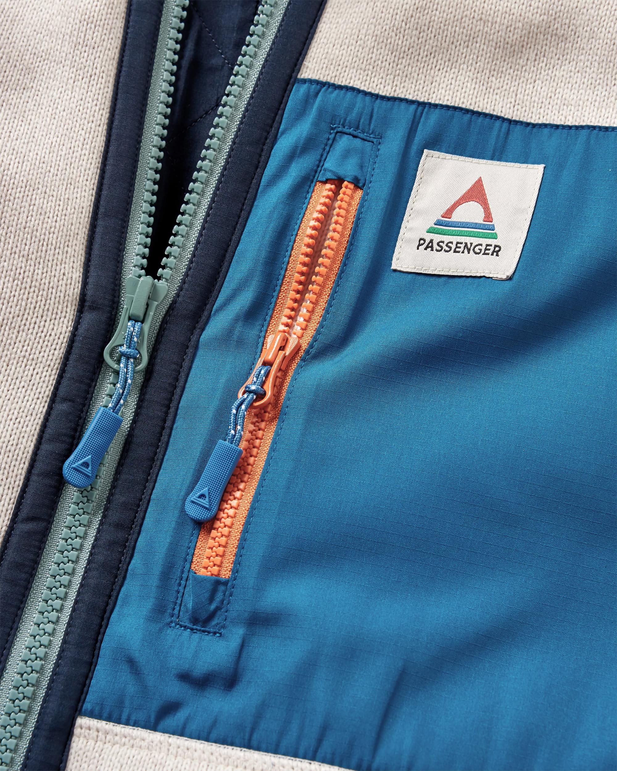 Men's Incline Recycled Polartec® Fleece - Vintage White - Flatlay