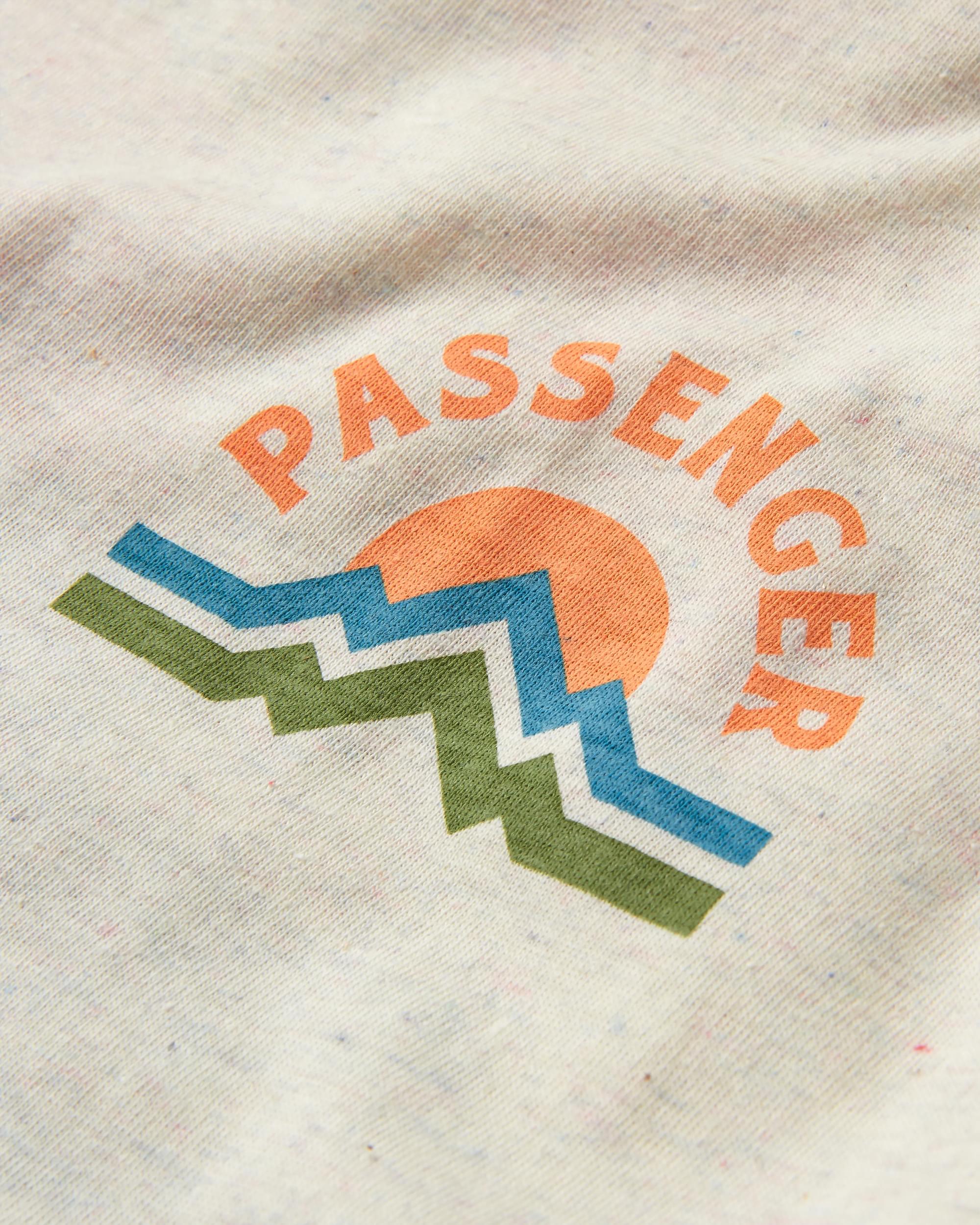 Breathe Recycled Cotton T-Shirt - Milky Marl - Flatlay