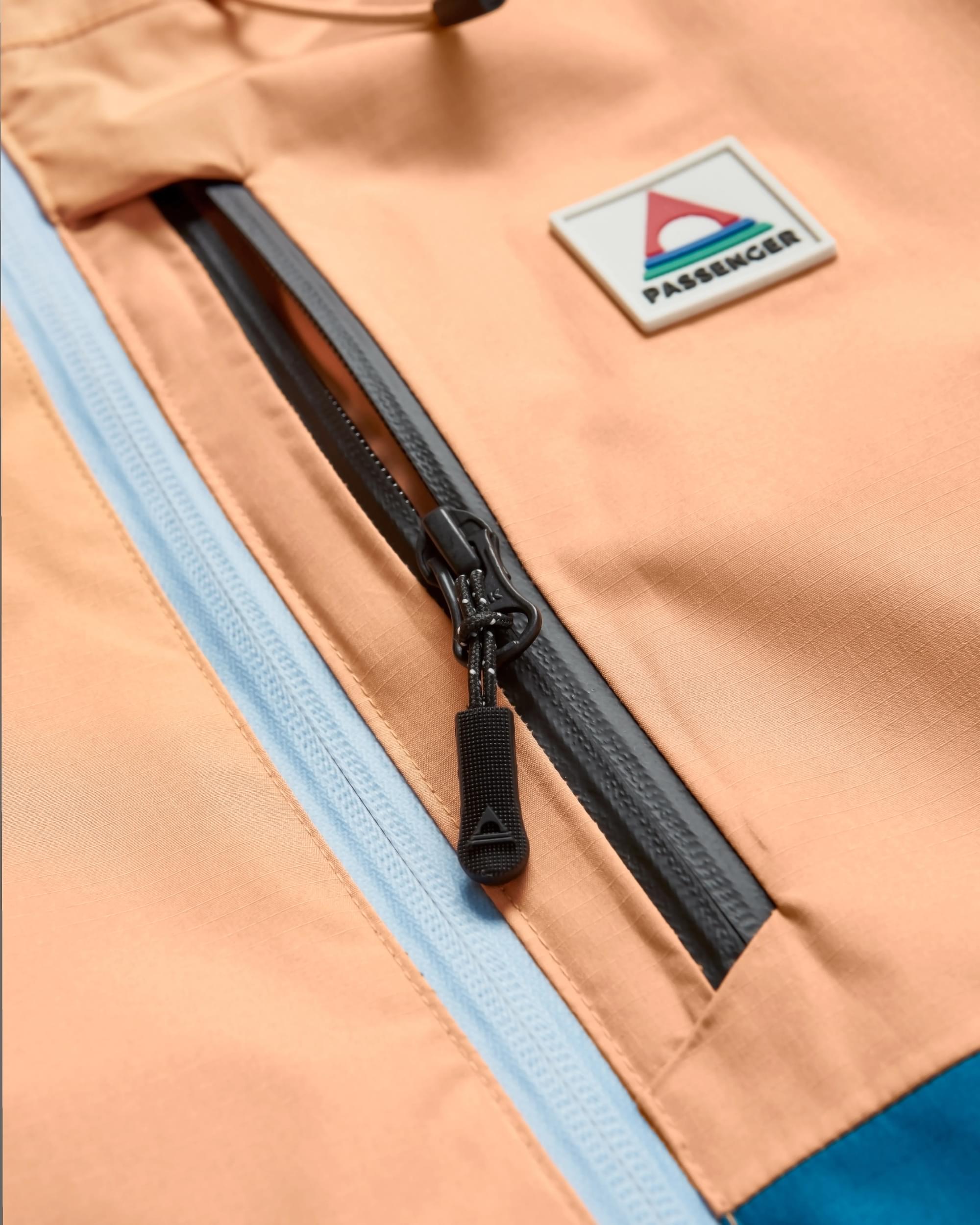 Terrain Insulated Water Resistant Jacket - Corsair Blue/ Apricot - Flatlay