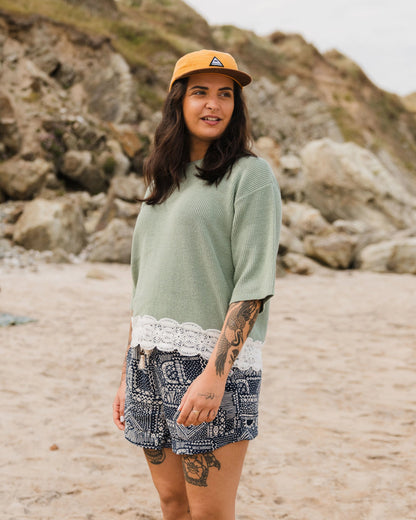 Vintage Organic Knitted Jumper - Pistachio