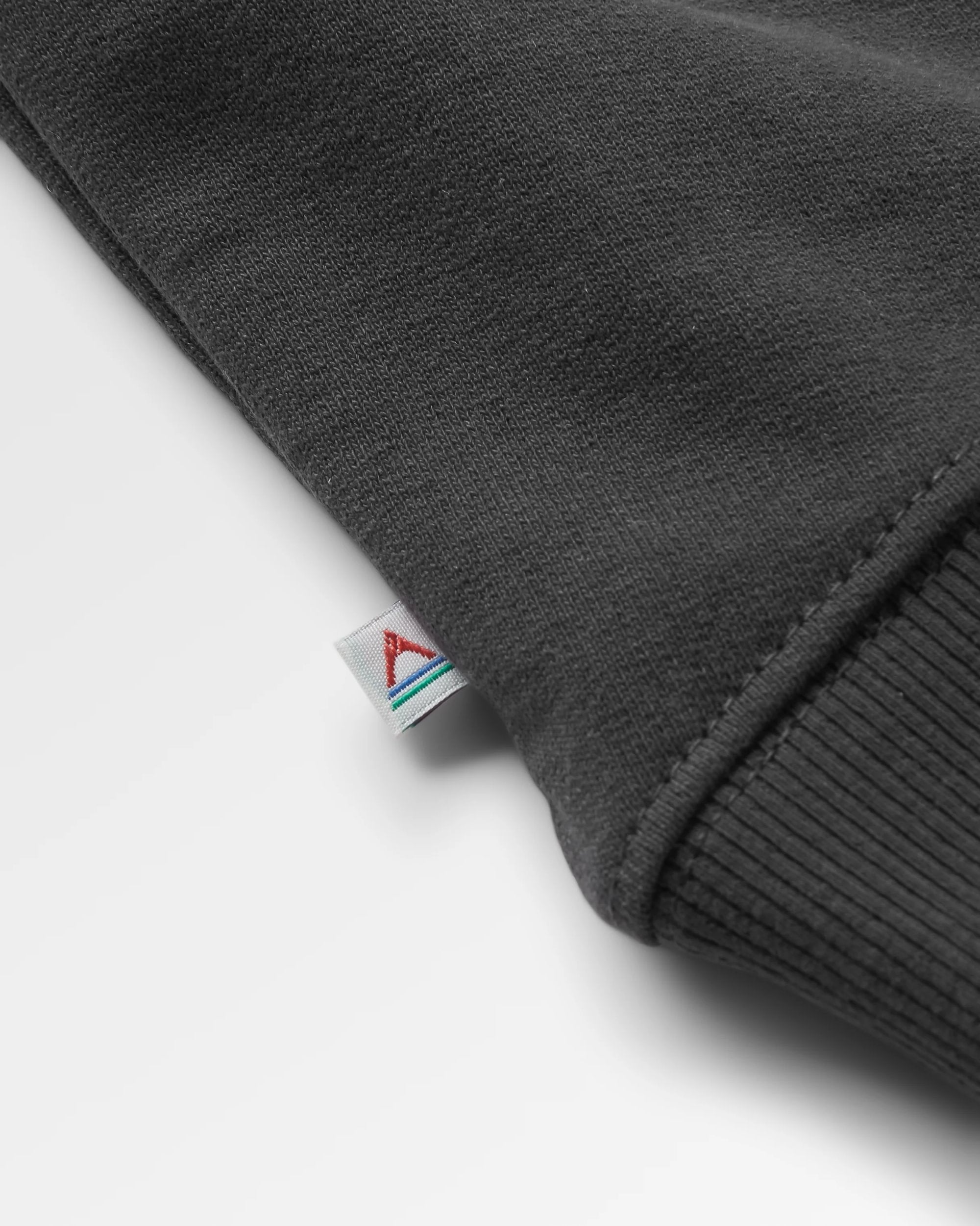 Phoenix Recycled Cotton Oversized Sweatshirt - Black - Flatlay