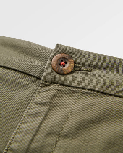 365 Organic Cotton Shorts 2.0 - Dusty Olive - Flatlay