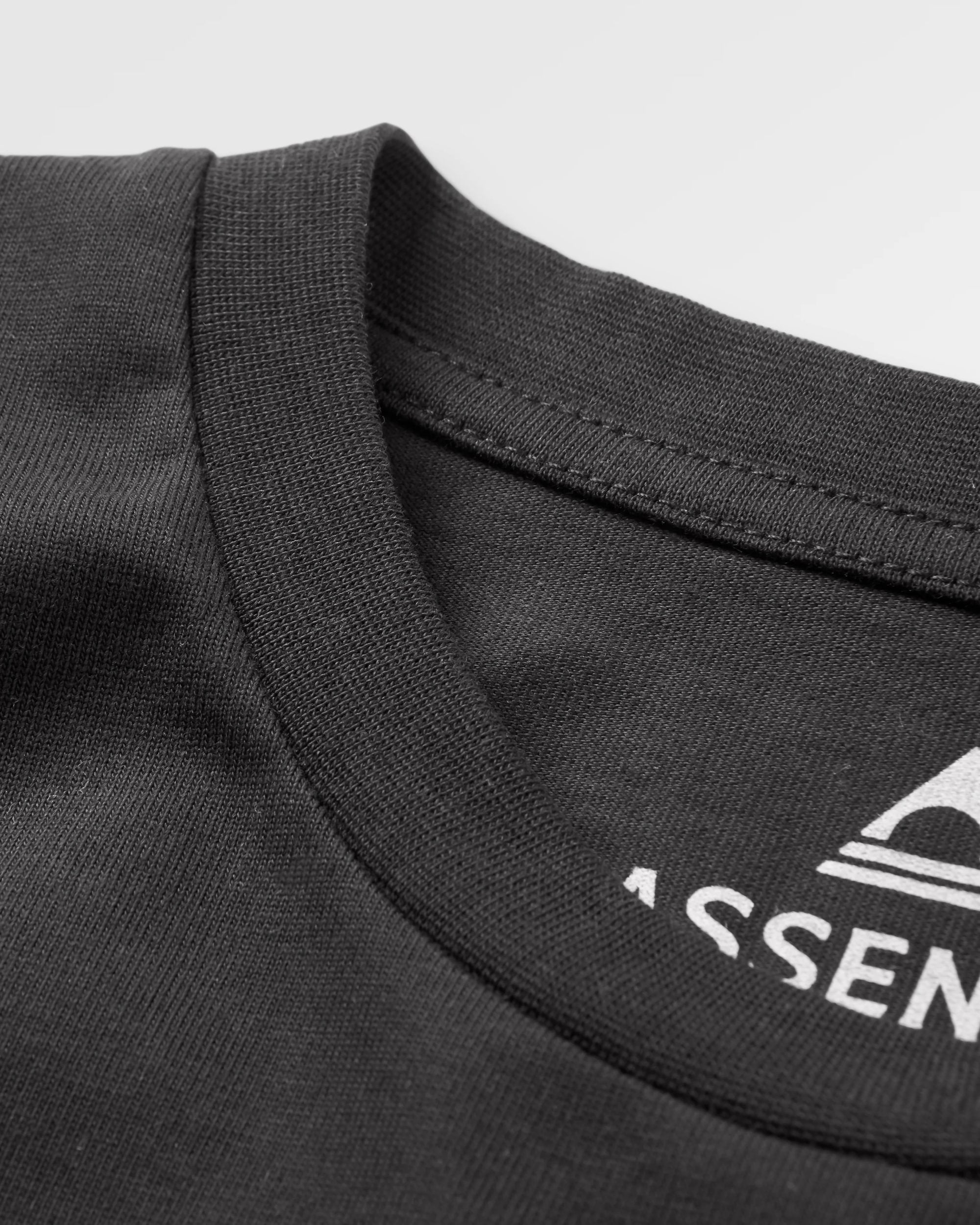 Vita Organic Cotton Relaxed Fit LS T-shirt - Black - Flatlay