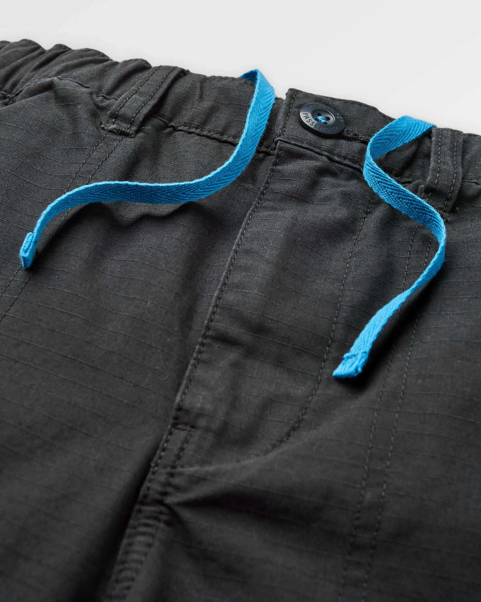 Rif-Raf Ripstop Trouser - Black - Flatlay