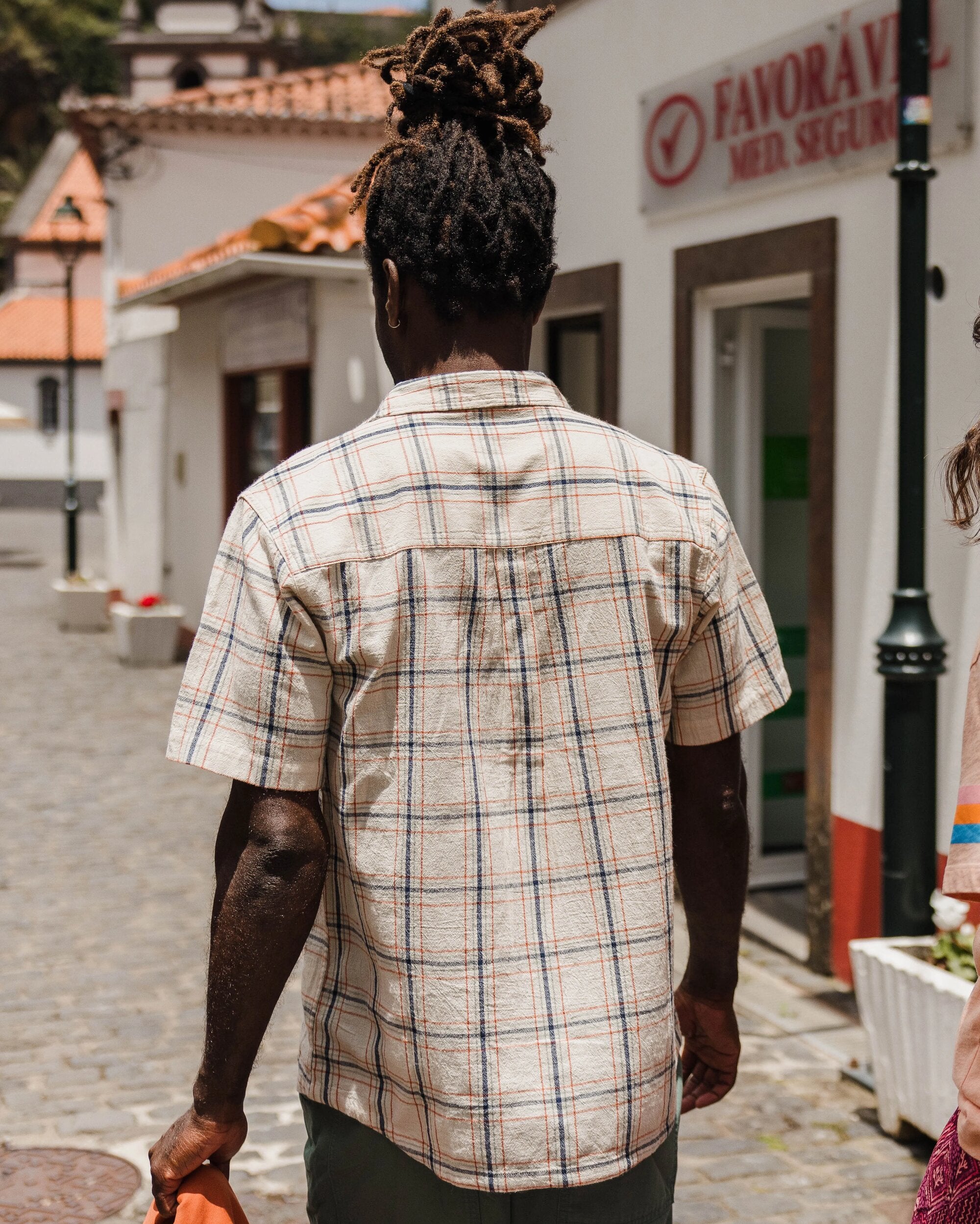Chill Organic Cotton Check Shirt - Birch - Lifestyle