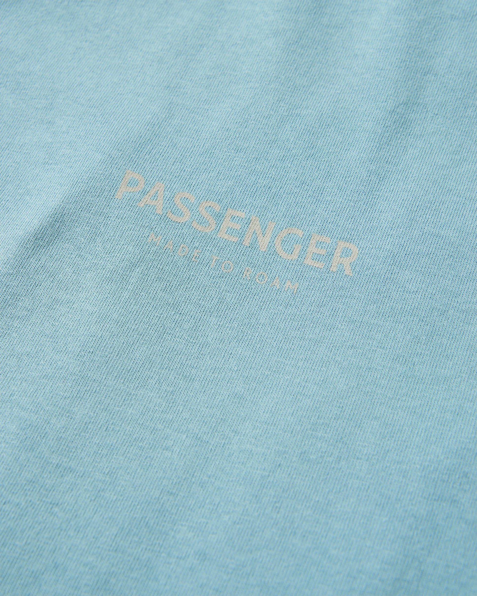 Passenger Recycled Cotton T-Shirt - Arctic - Flatlay