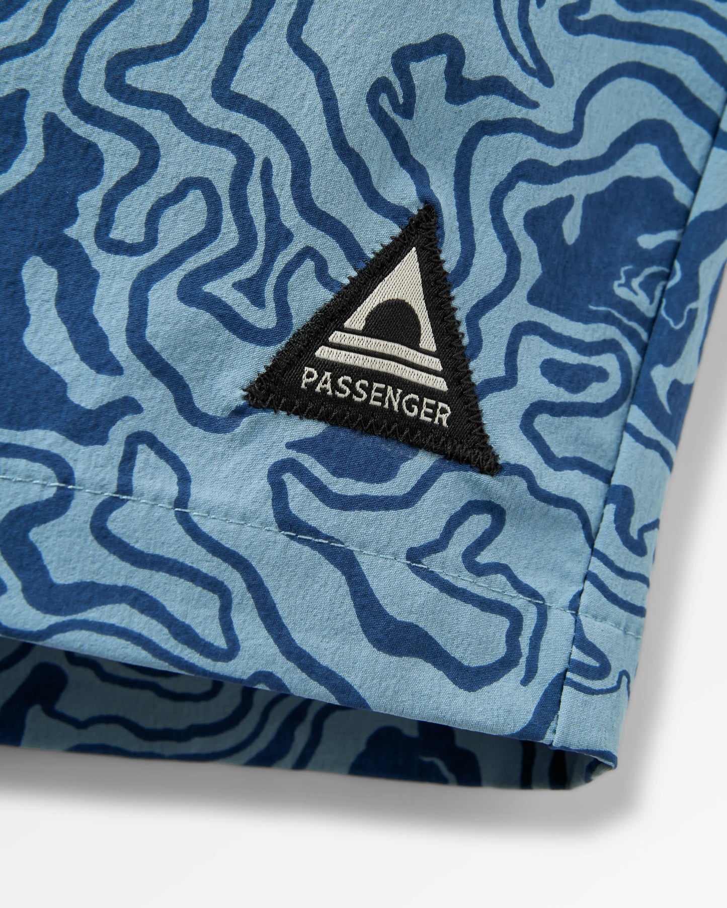 Drifter Beach Lined Short - Strata Swirl Arctic - Flatlay