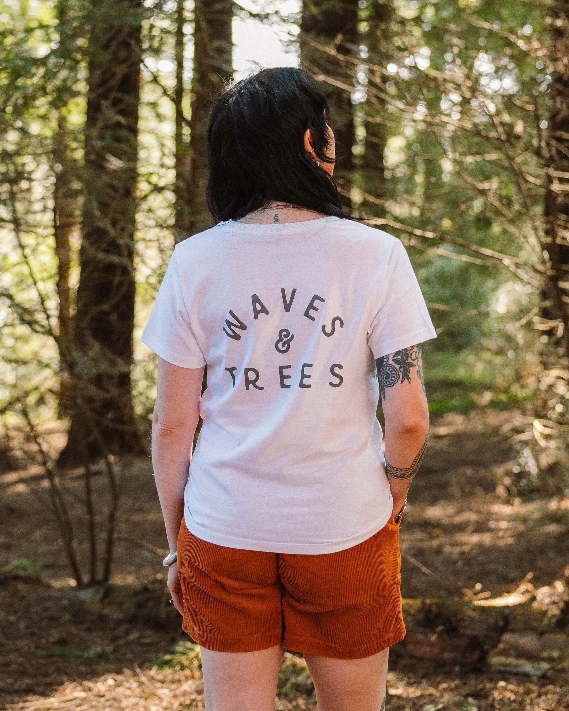 Penida Recycled Cotton T-Shirt - White - Lifestyle