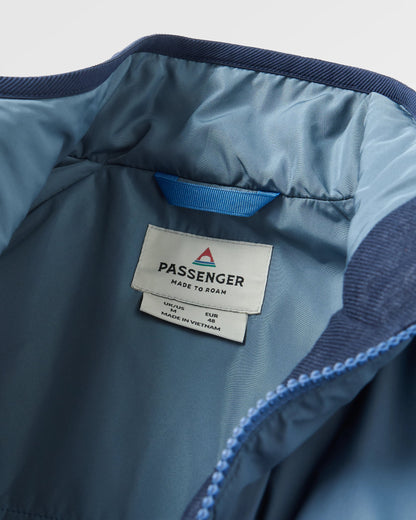 Daybreak Lightweight Recycled Thermore® Insulated Hoodless Jacket - Rich Navy/Storm Grey/Dark Denim - Flatlay