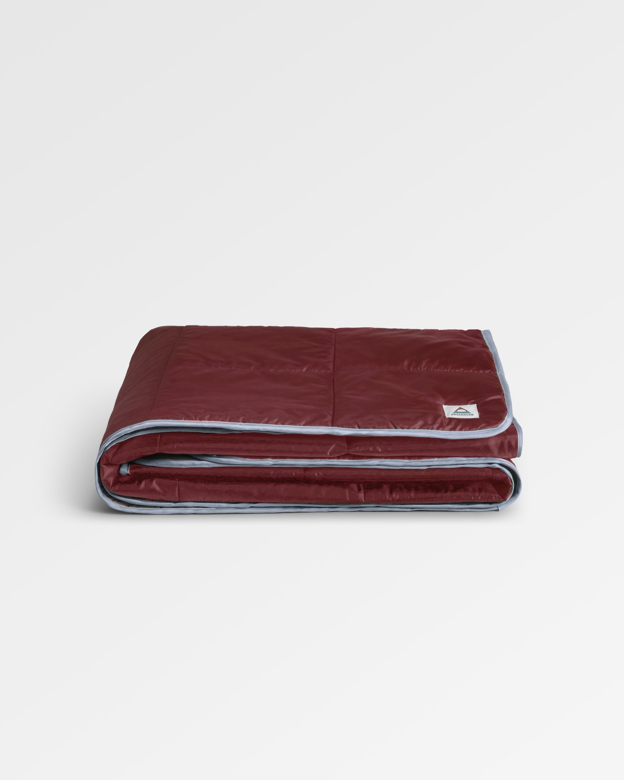 Travel Recycled Ripstop Blanket - Wine - Flatlay