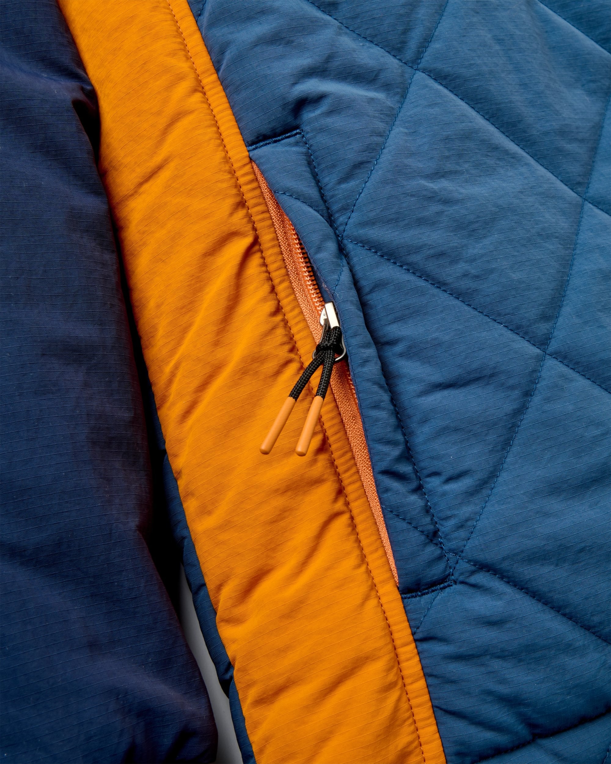 Ocean Insulated Anorak - Rich Navy/Dark Denim - Flatlay