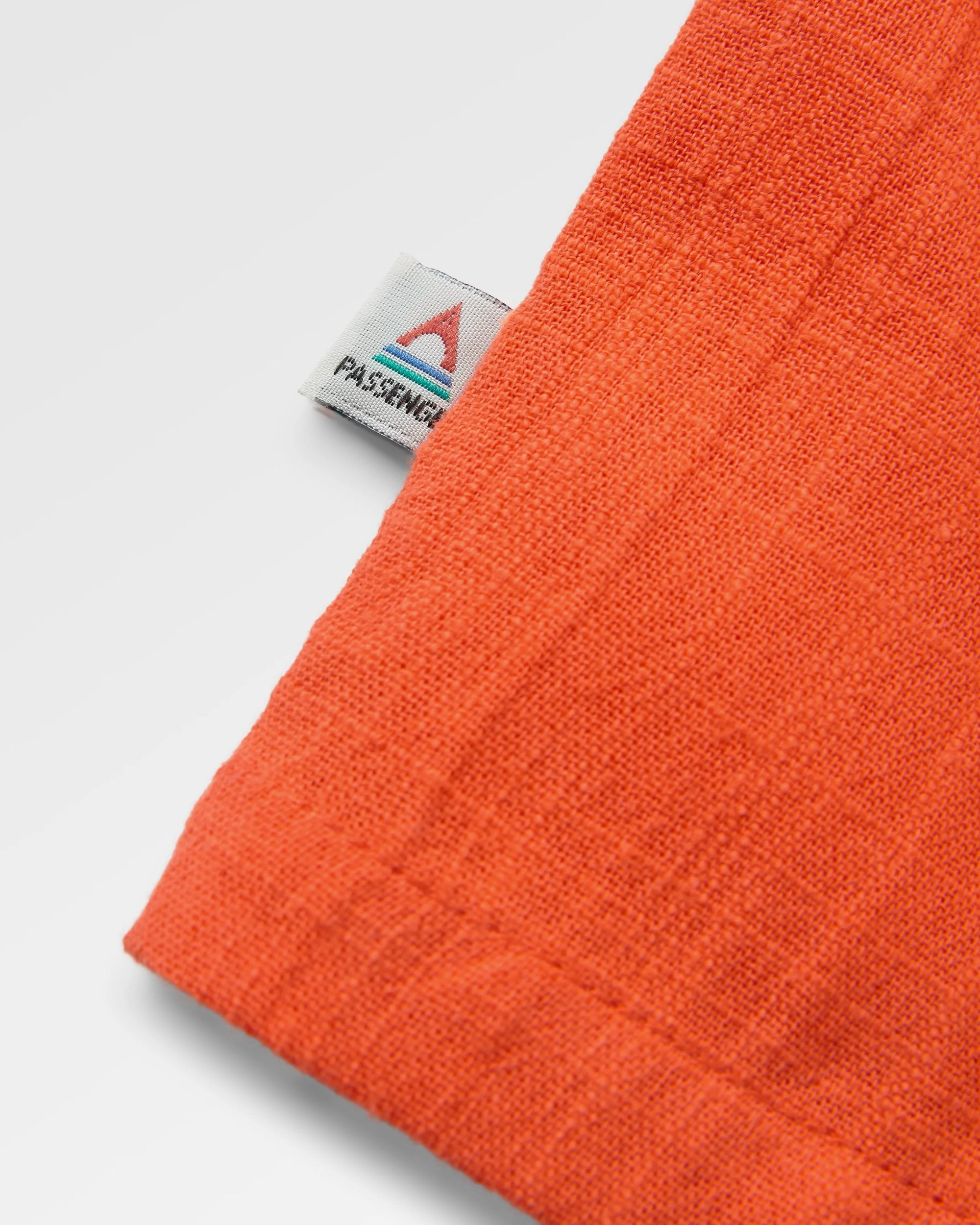 Flurry Woven Top - Ember Orange - Flatlay