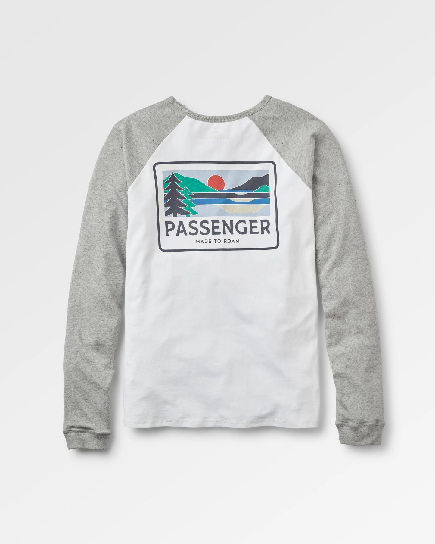 Roamer Recycled Cotton Raglan T-Shirt - White