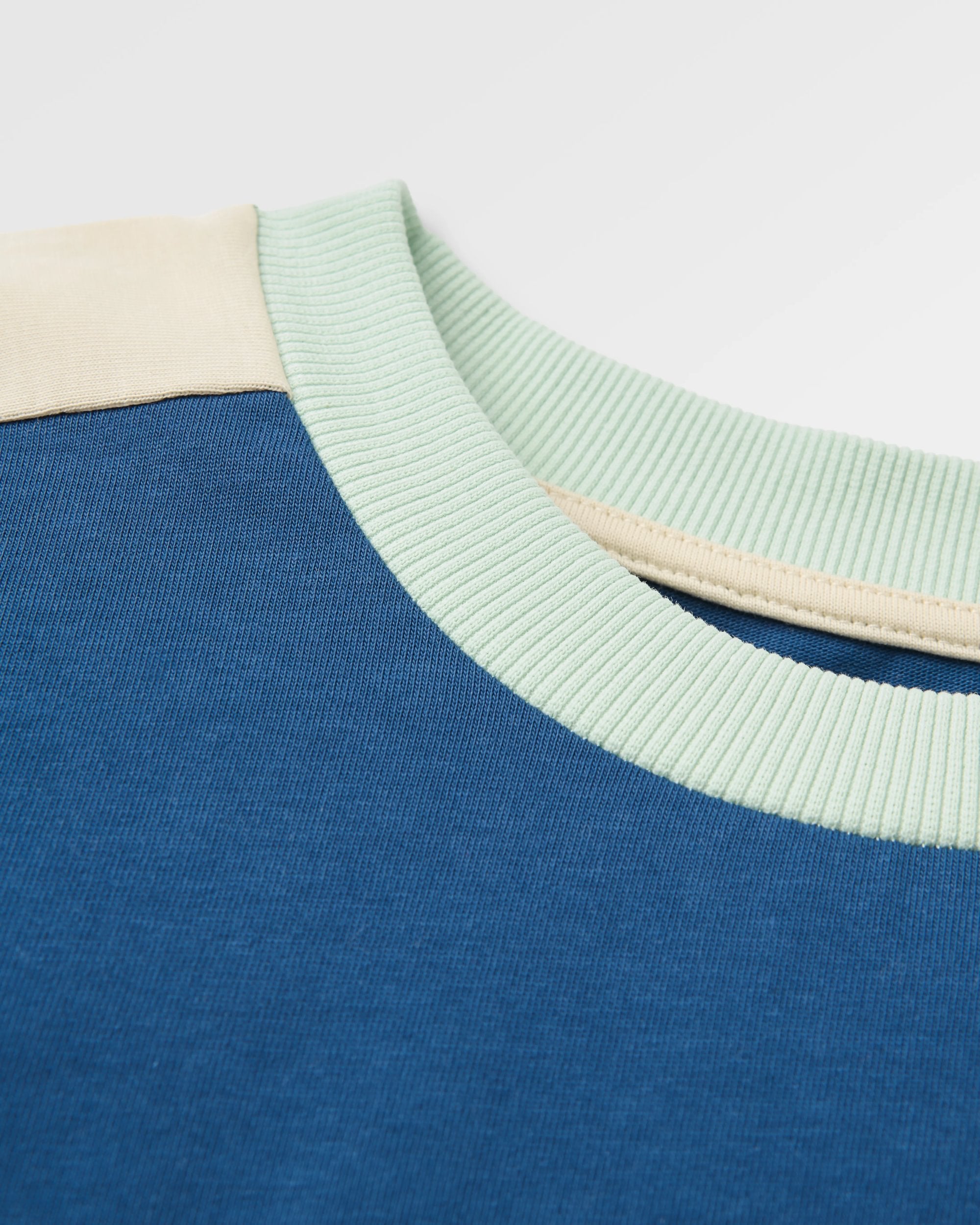 Easy Days Organic Cotton LS T-Shirt - Dark Denim - Flatlay