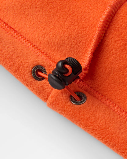 Alexander Hooded Polartec® Fleece - Dark Rust - Flatlay
