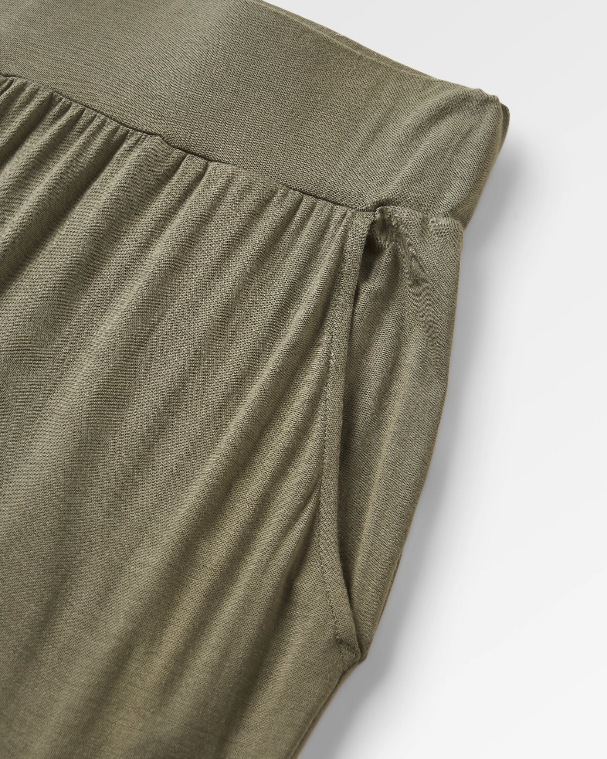 Day Dream Recycled Trouser 2.0 - Dusty Olive - Flatlay