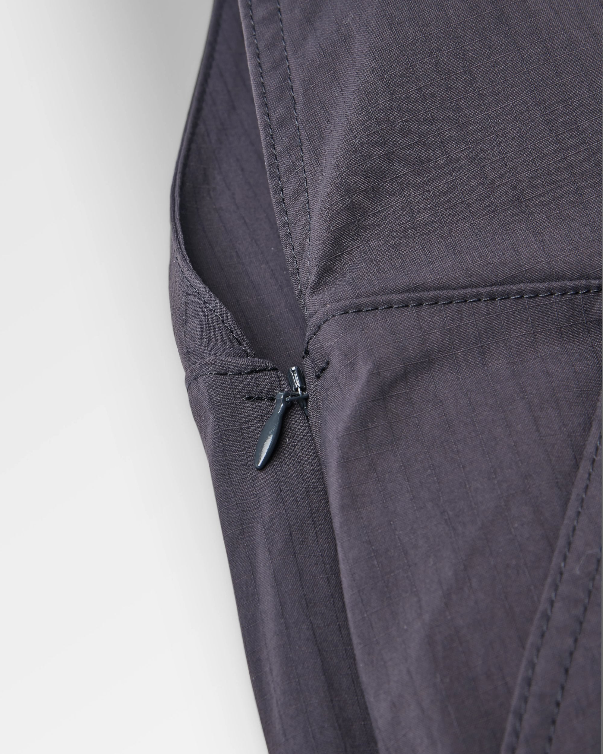 Refuel Ripstop Dungarees - Faded Black - Flatlay