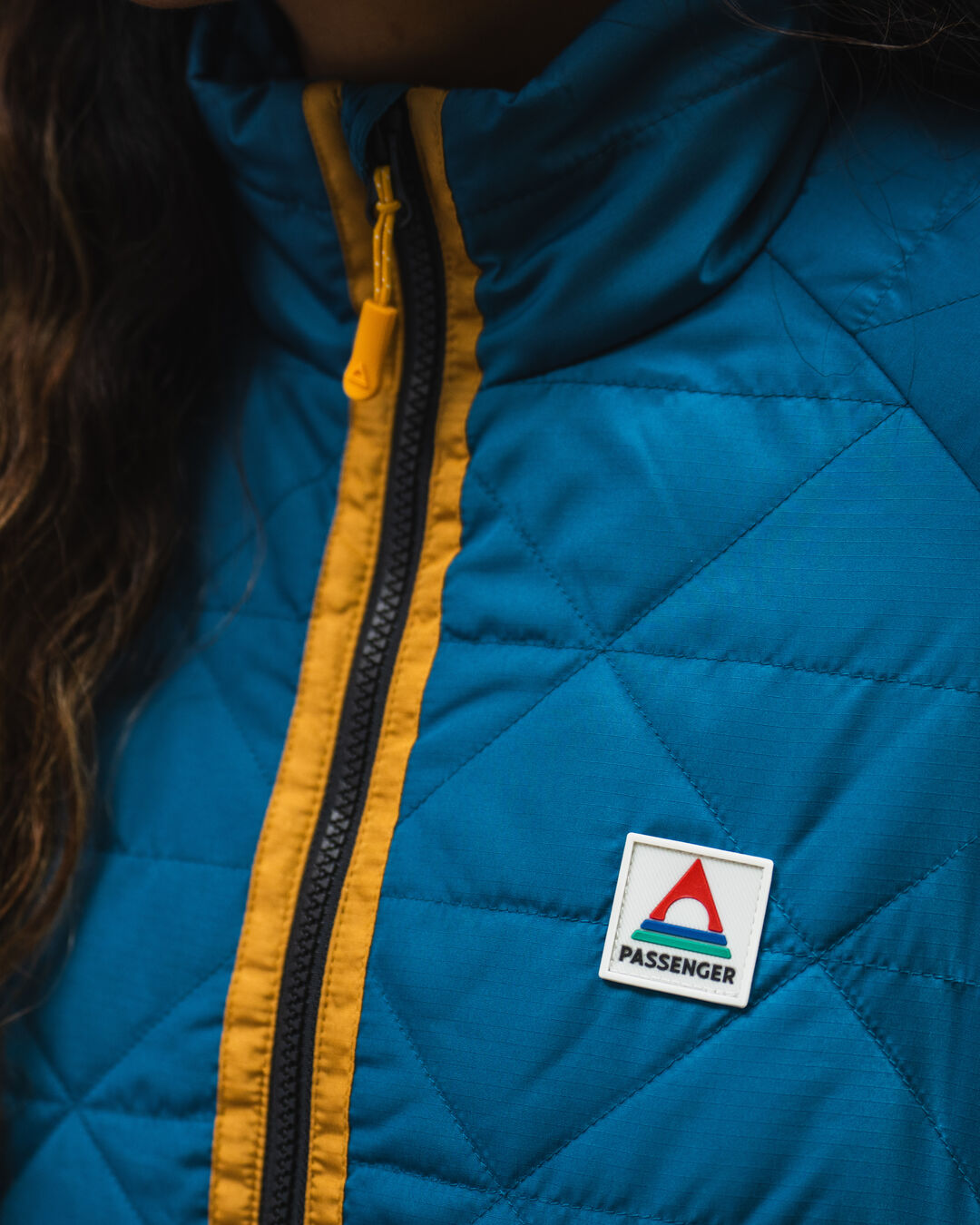 Trace Recycled Thermore® Insulated Jacket - Corsair Blue/ Jungle Green - Lifestyle