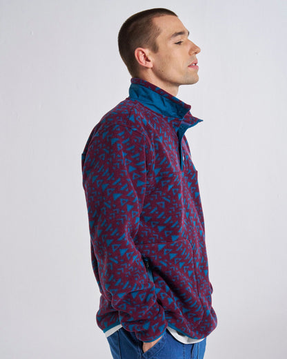 Dusk Recycled Polartec® Fleece - Diagonal Geo Fig - Studio Model