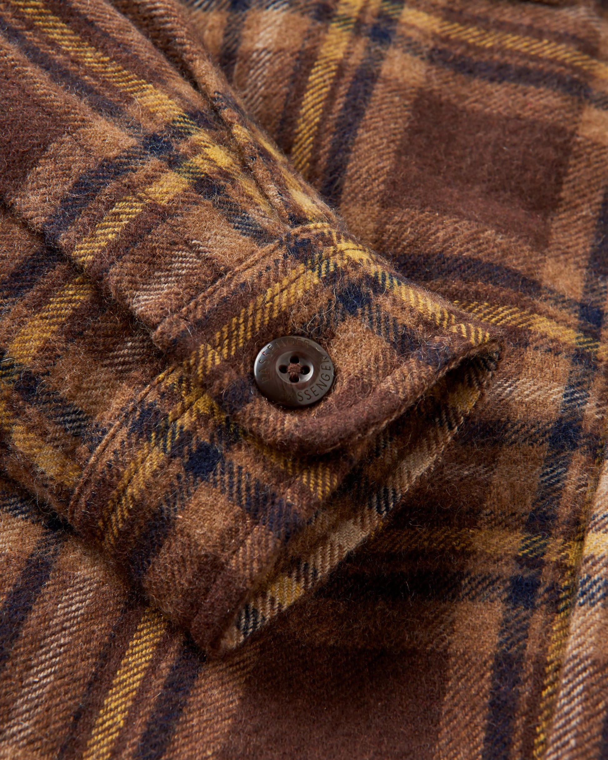 Barren Overshirt - Brown/Mustard Check