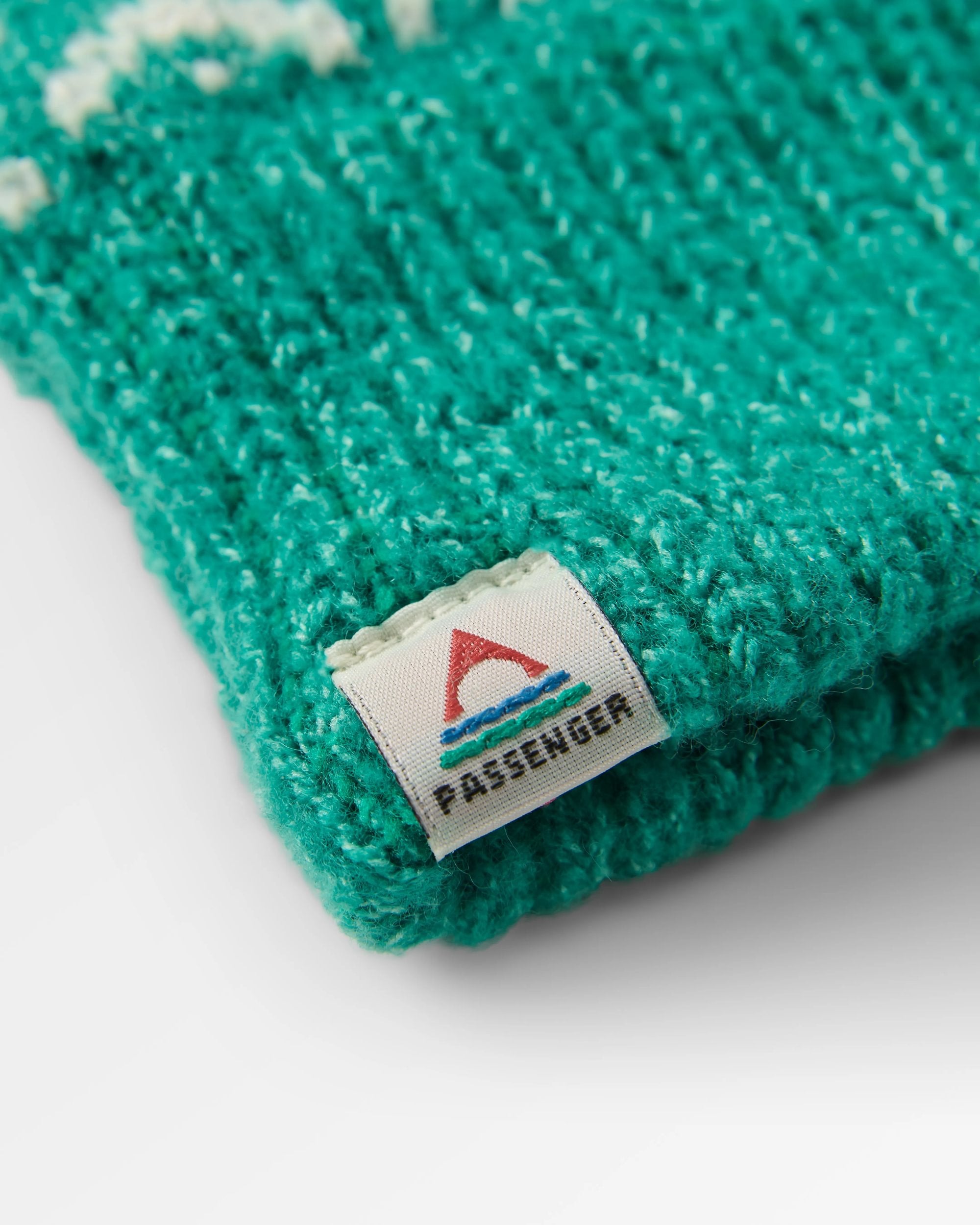 Nurture Recycled Fleece Lined Mittens - Greenlake - Flatlay