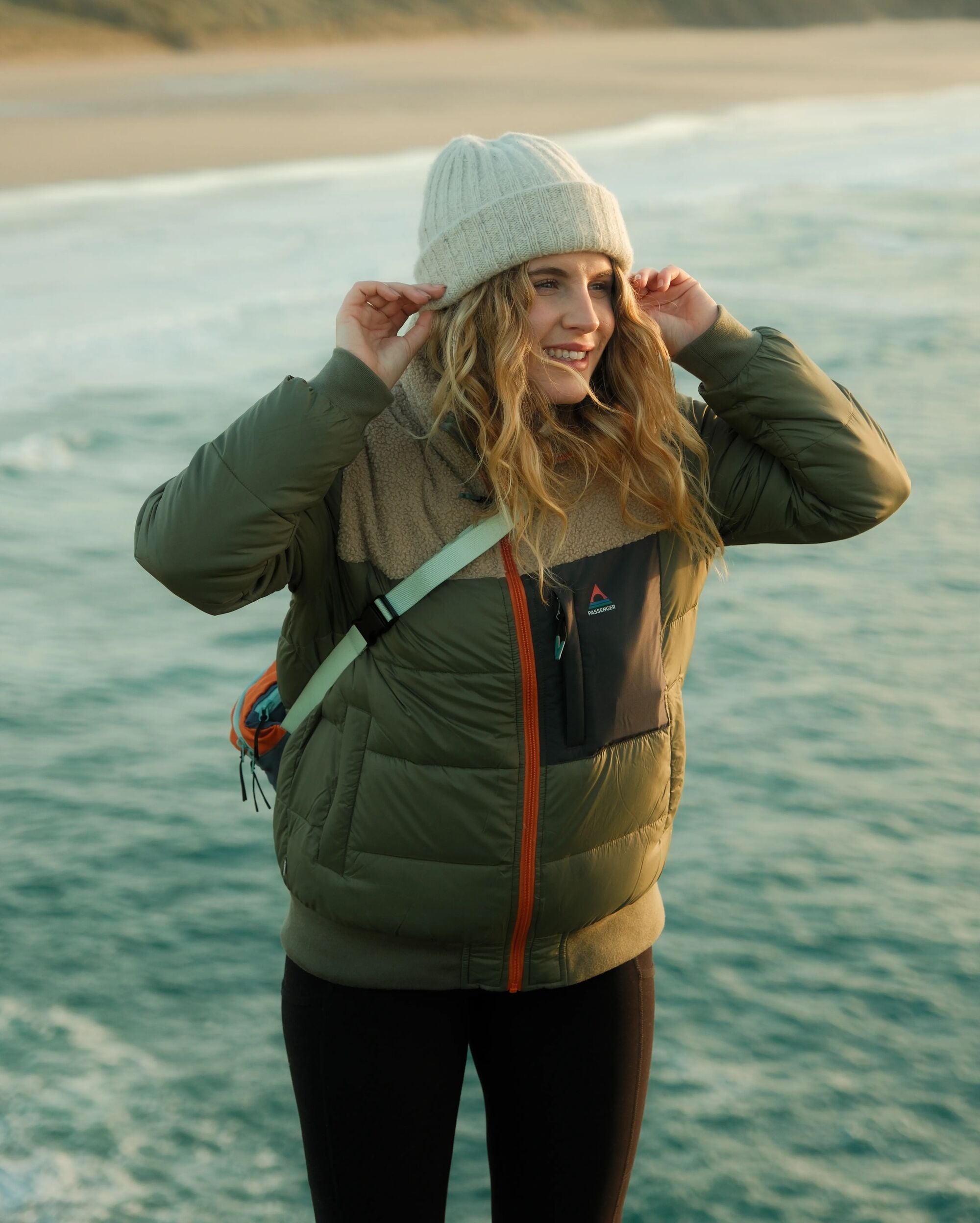 Inspire Recycled Insulated Jacket - Dusty Olive - Lifestyle