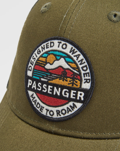 Odyssey Mesh Snapback Cap - Khaki - Flatlay