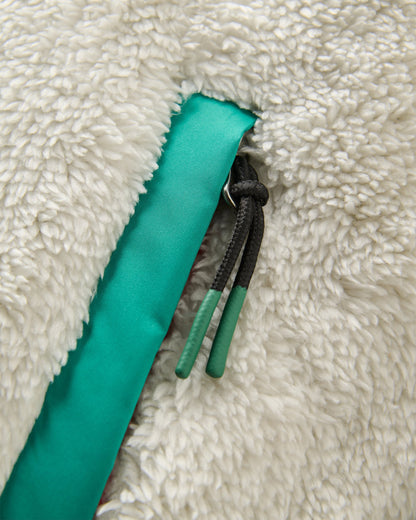 Beaumont Recycled Sherpa Hoodless Fleece - Dawn Grey  - Flatlay