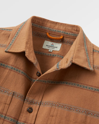 Backcountry Stripe Shirt - Toffee Jacquard