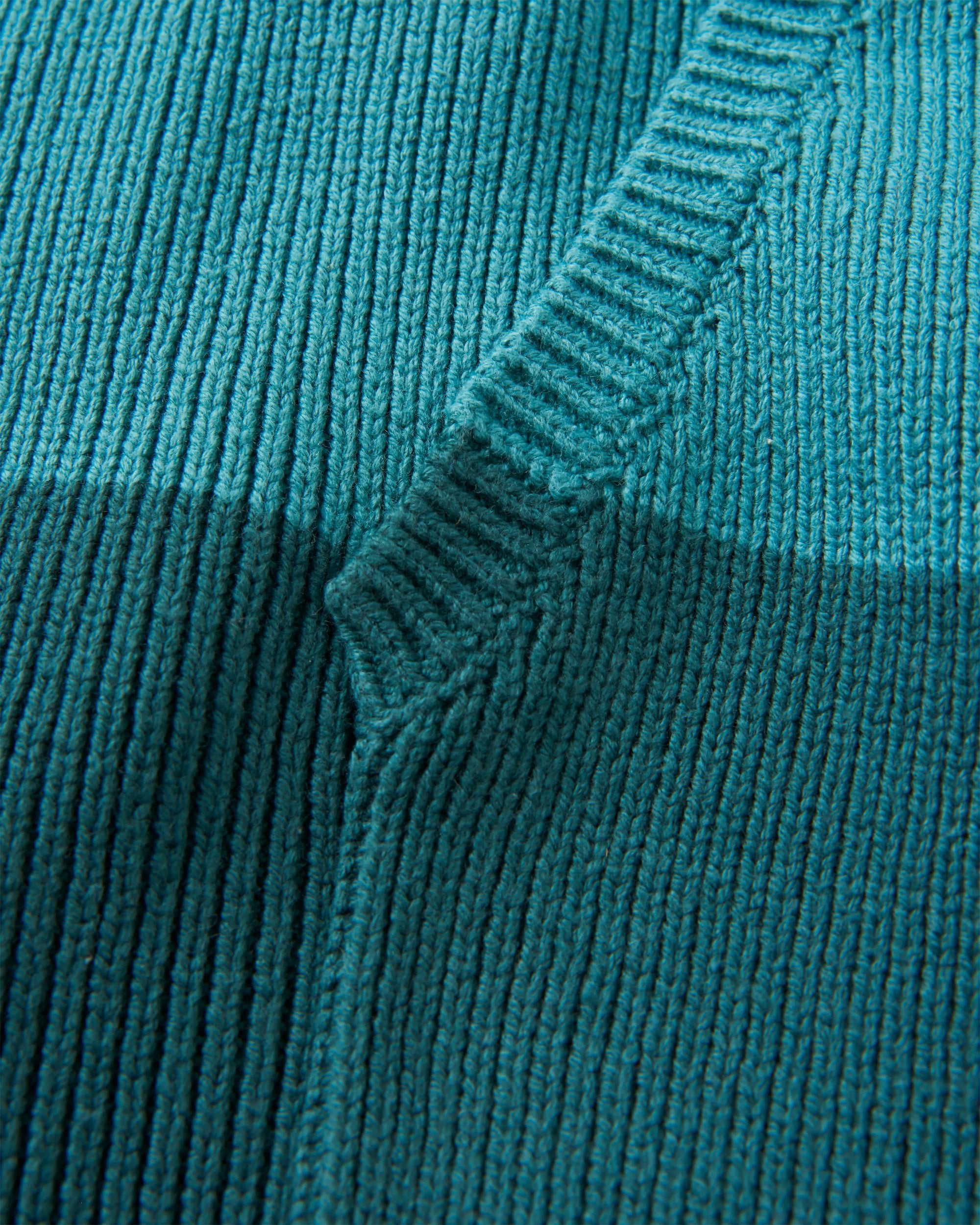 Moments Oversized Organic Cotton Knitted Hoodie - Multi Stripe - Flatlay