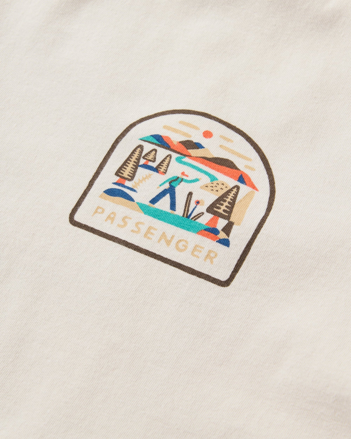 Lost Patch Women's Organic Cotton T-Shirt - White Sand - Flatlay