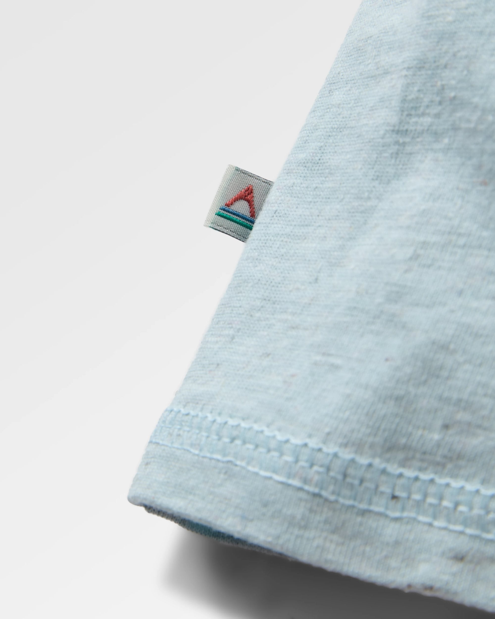 Odyssey Recycled Cotton Raglan T-Shirt - Ice Blue - Flatlay