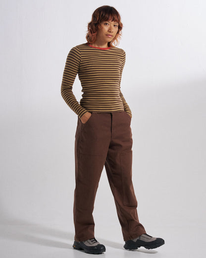 Fortuna Trousers - Chestnut - Studio Model