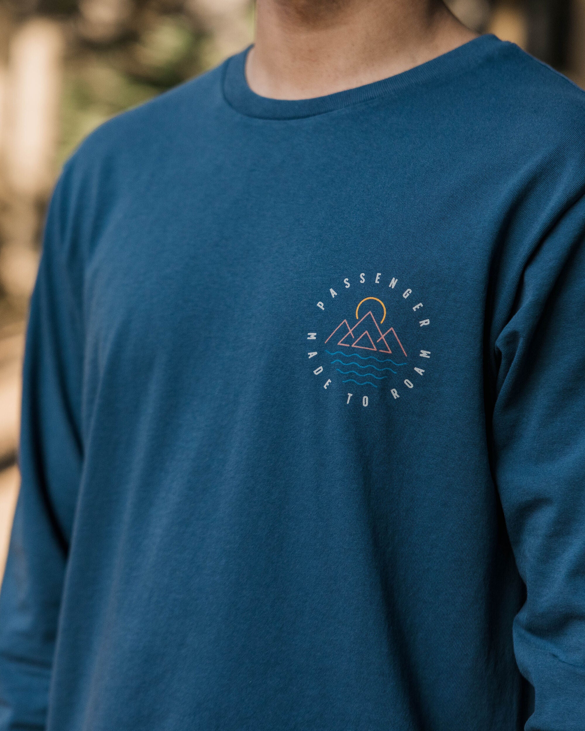 Escapism Recycled LS T-Shirt - Dark Denim - Lifestyle