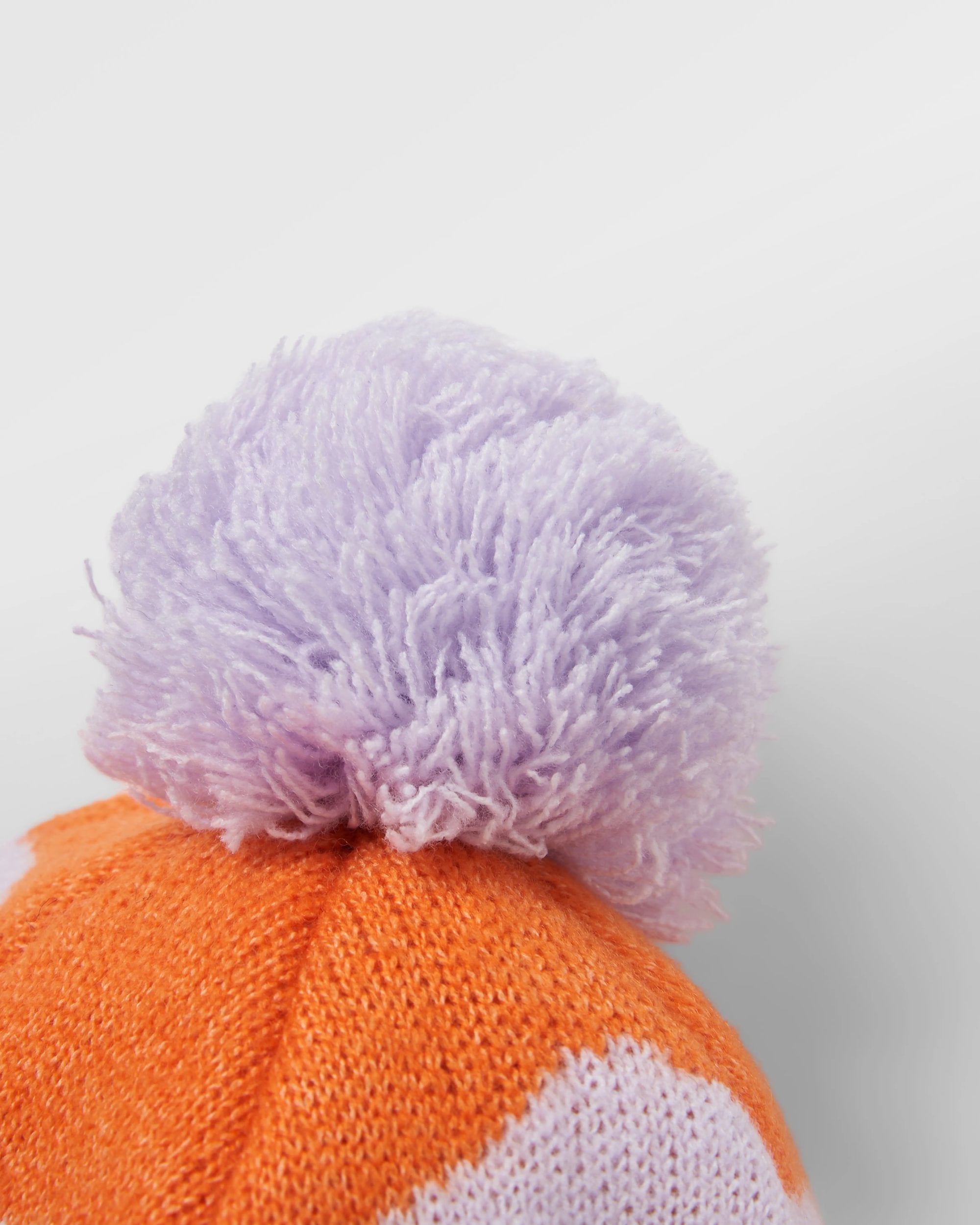 Scenic Bobble Beanie - Scenic Sunrise Orange - Flatlay