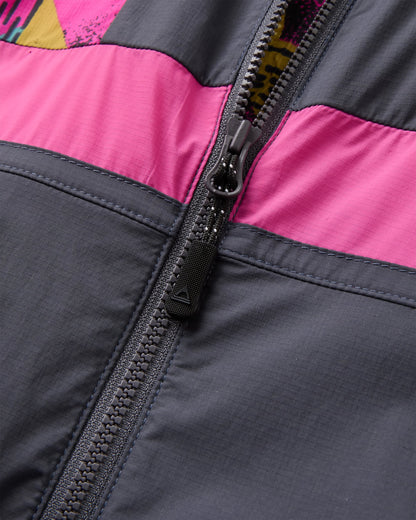 Viento Windshell Jacket - Mosaic Mountain Charcoal - Flatlay