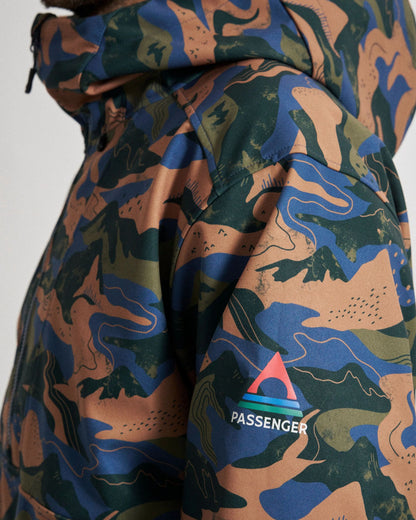 Snowscape Men's Recycled Softshell Pullover - Adventure Dark Fern - Studio Model