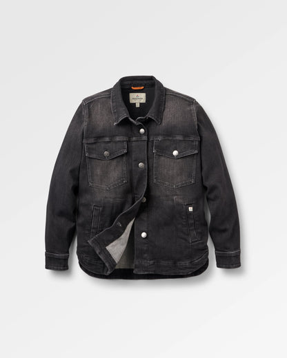 Stella Denim LS Shirt - Washed Black Denim - Flatlay