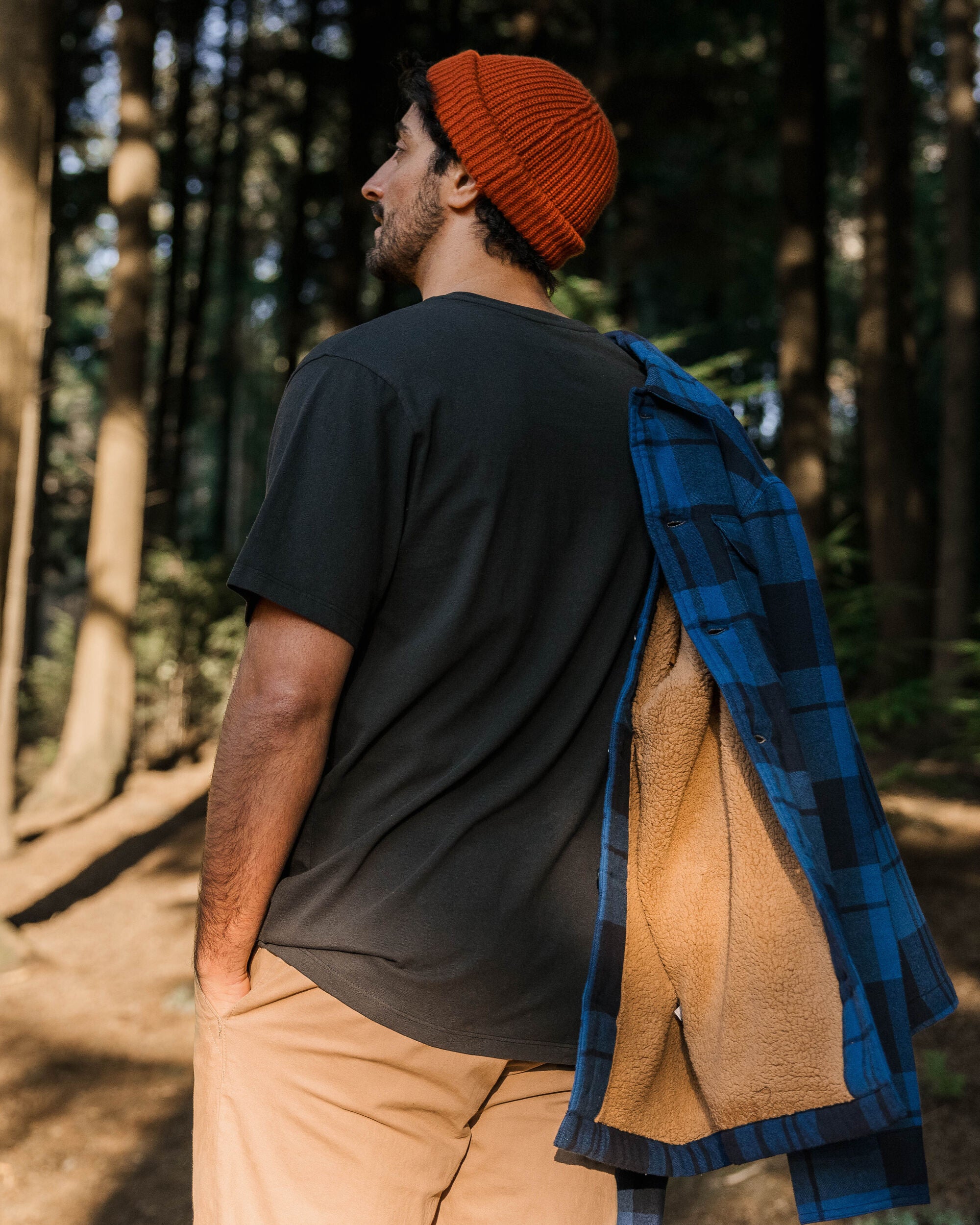 Freestyle Sherpa-Lined Overshirt - True Blue - Lifestyle