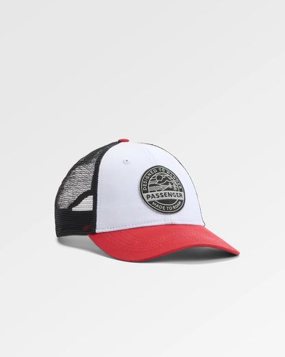 Odyssey Mesh Snapback Cap - Black/Red Spice - Flatlay