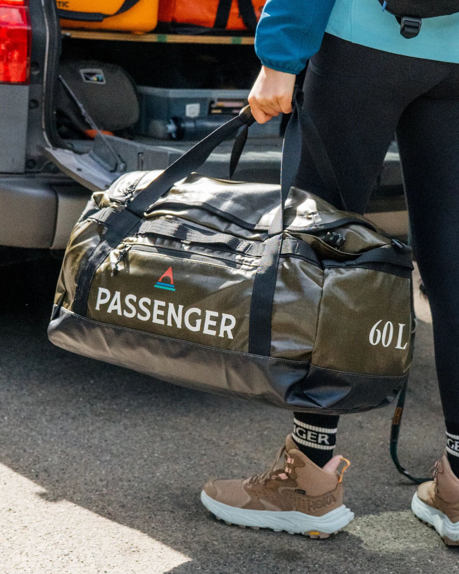 Roamer Recycled 60L Duffel Bag - Khaki - Lifestyle