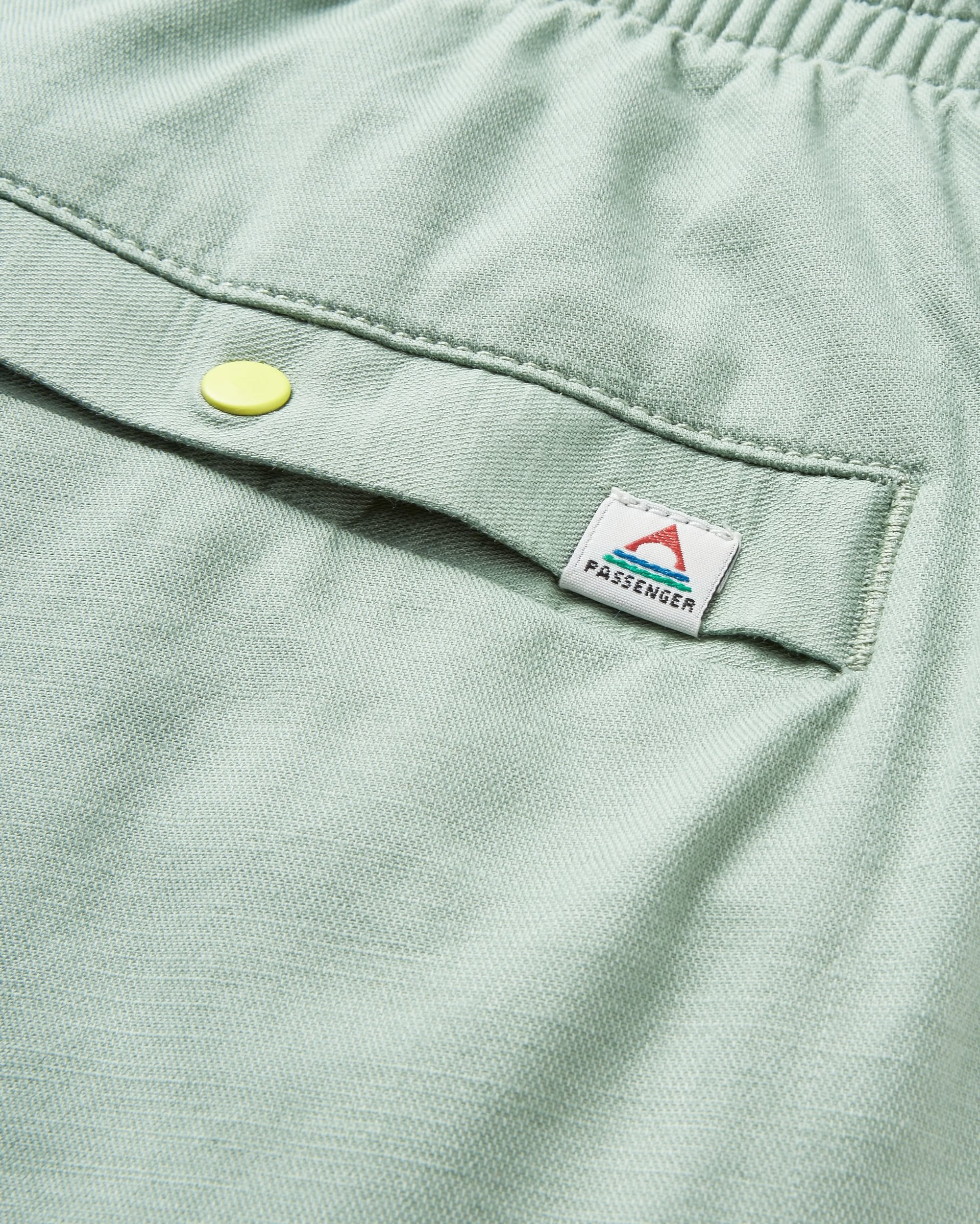 Basswood Organic Cotton Short - Pistachio - Flatlay