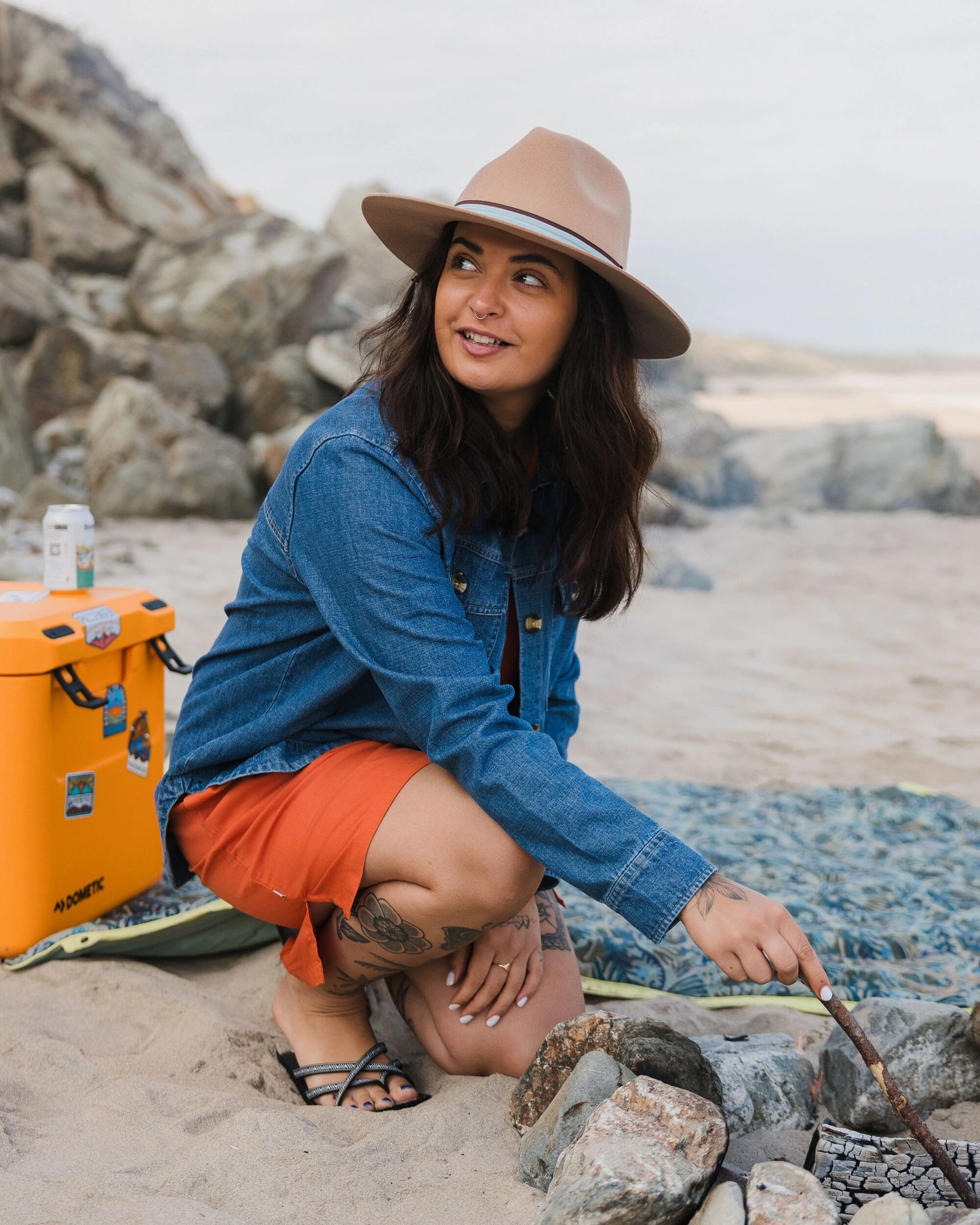 Womens_Outback Fedora - Tan