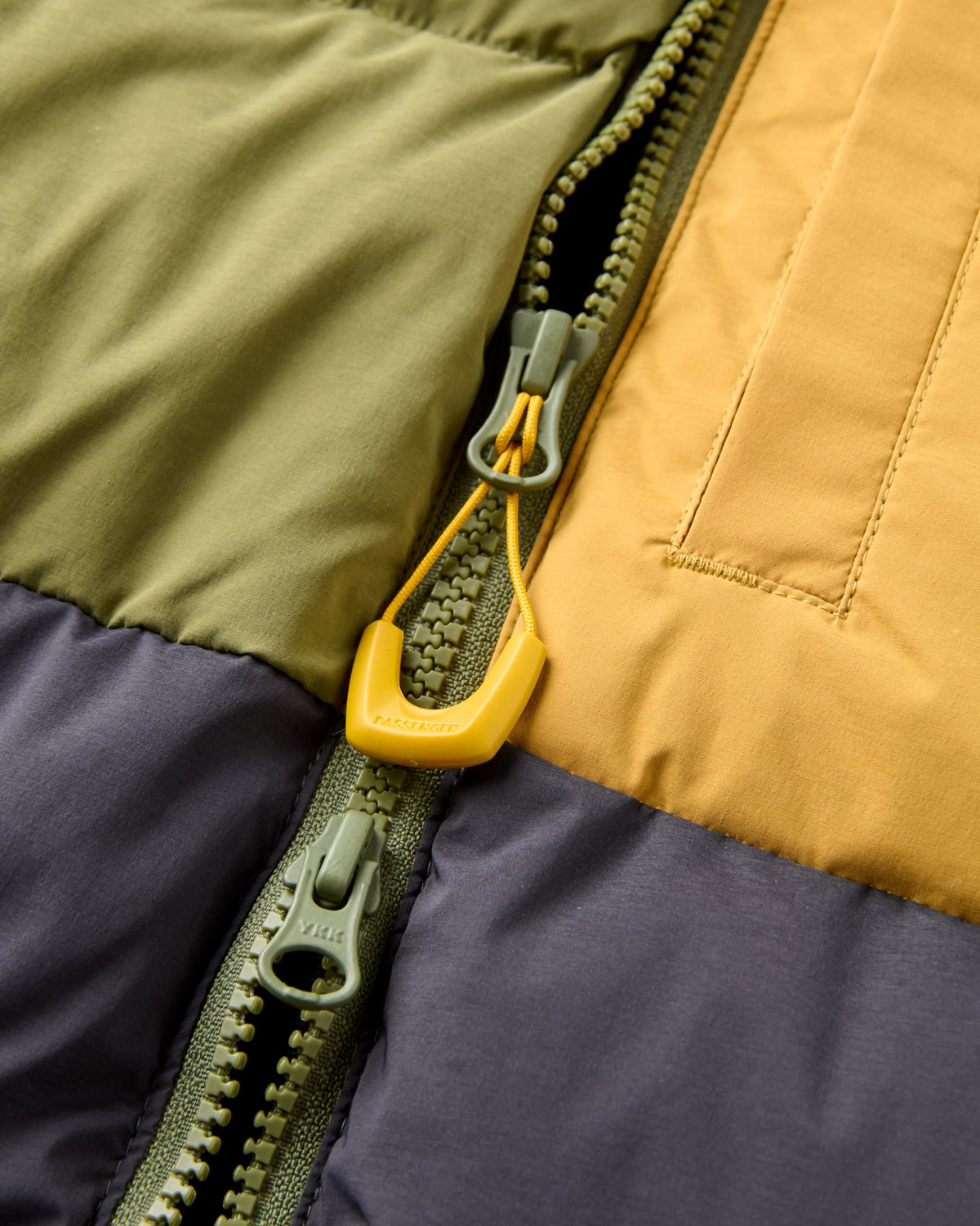 Kindlewood Down Jacket - Faded Black/Khaki - Flatlay