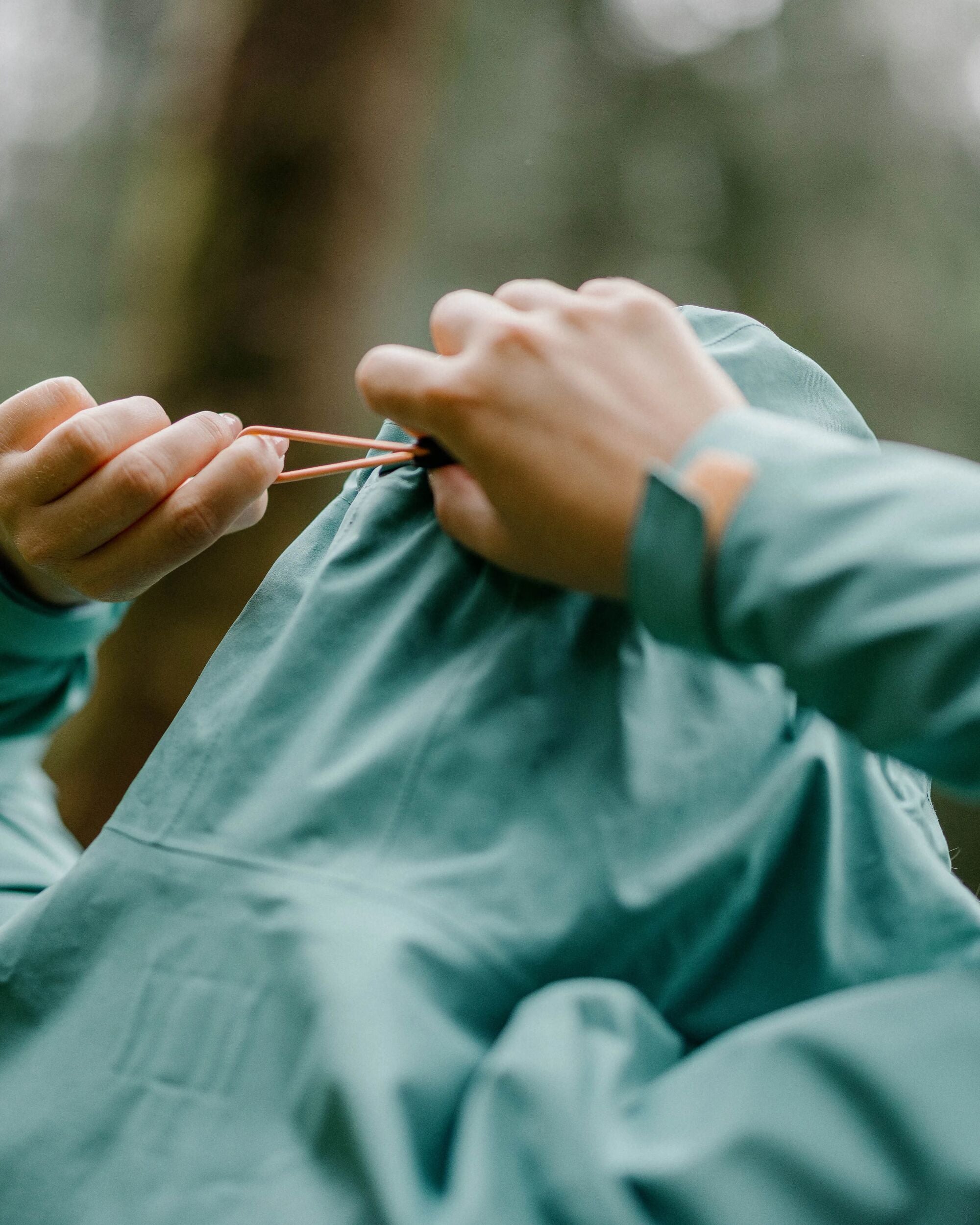 Rainstorm Recycled Waterproof Jacket - Deep Sea/Surf Spray - Lifestyle