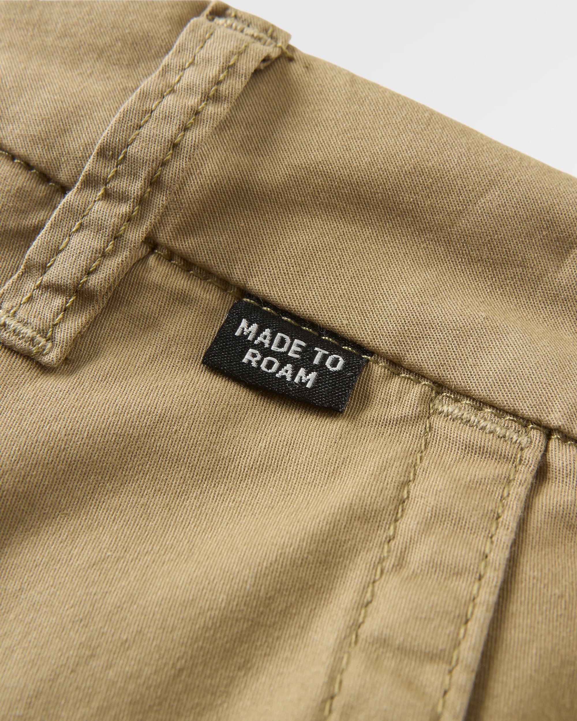 365 Light Organic Cotton Trouser - Faded Olive - Flatlay