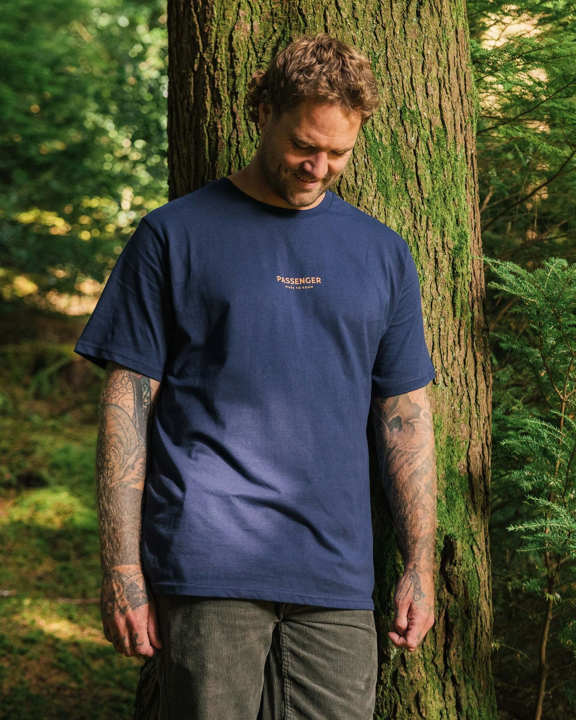 Phoenix Organic Cotton T-Shirt - Rich Navy - 